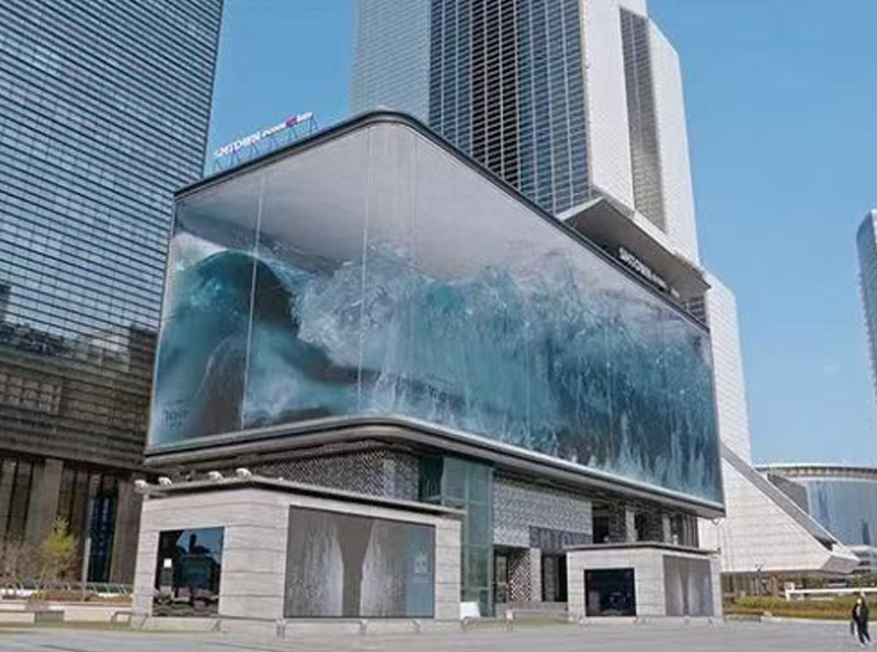 Ultra Thin Flexible LED Display Panel Module Smart Crystal Mesh Transparent Screen P8(图1)